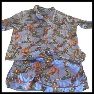 Anthropologie- Their Nibs- Whimsical animal pajama set